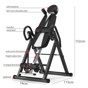Foldable Gravity Inversion Table for Back Pain Relief