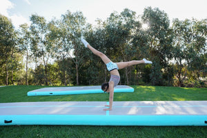 Inflatable Air Track Mat Tumbling Floor Home Gymnastics Mat with Electric Pump