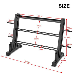 ATTIVO 3-Tier All In One Gym Storage Rack