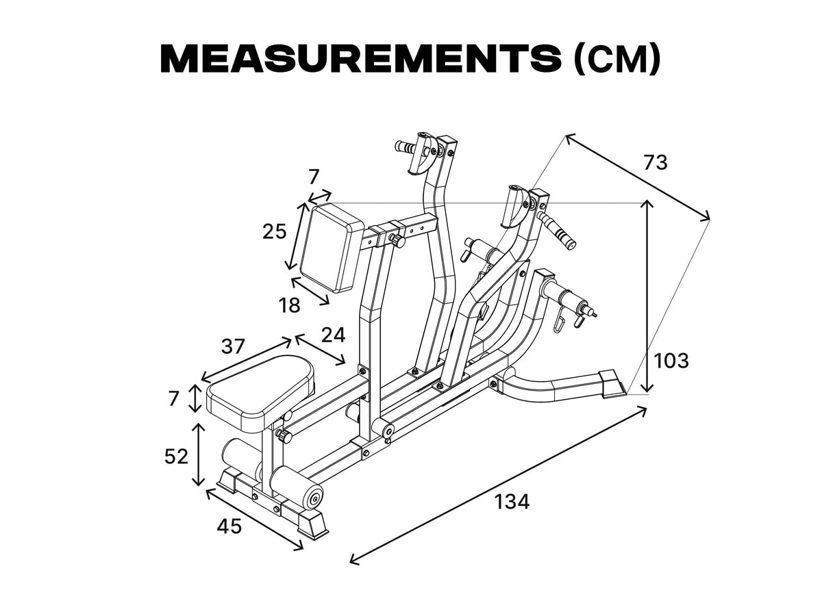 Seated Row/Chest Pull Machine with Independent Arms