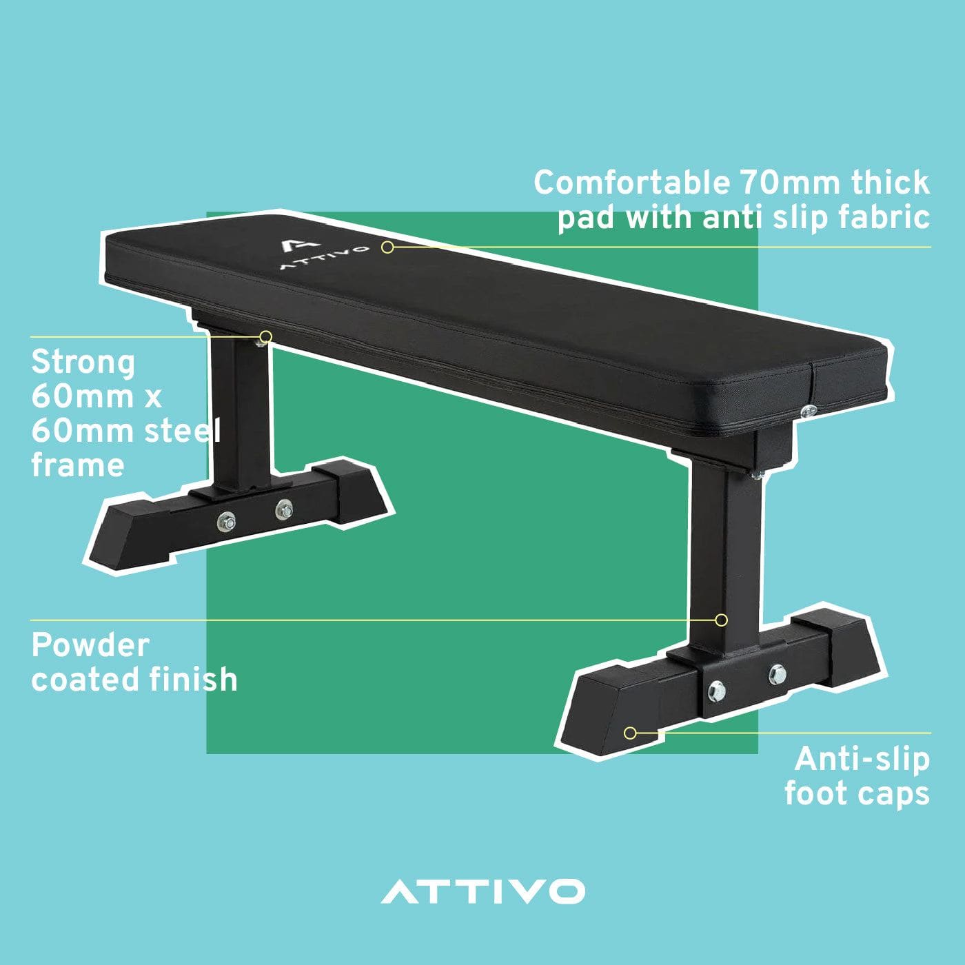 ATTIVO L2 Flat Weight Bench