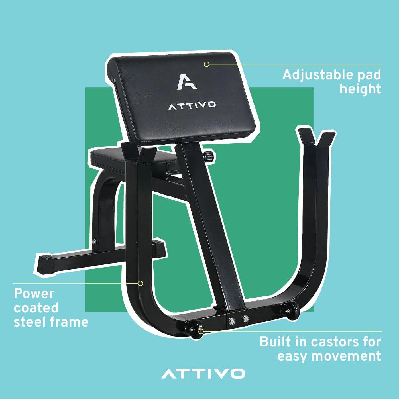 ATTIVO Preacher Curl Bench