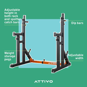 ATTIVO Folding Wall Mount Power Rack