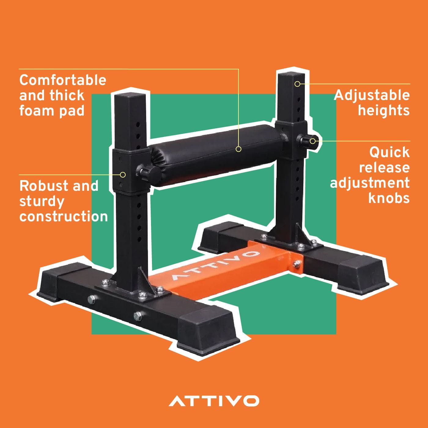 ATTIVO Single Leg Split Squat Stand