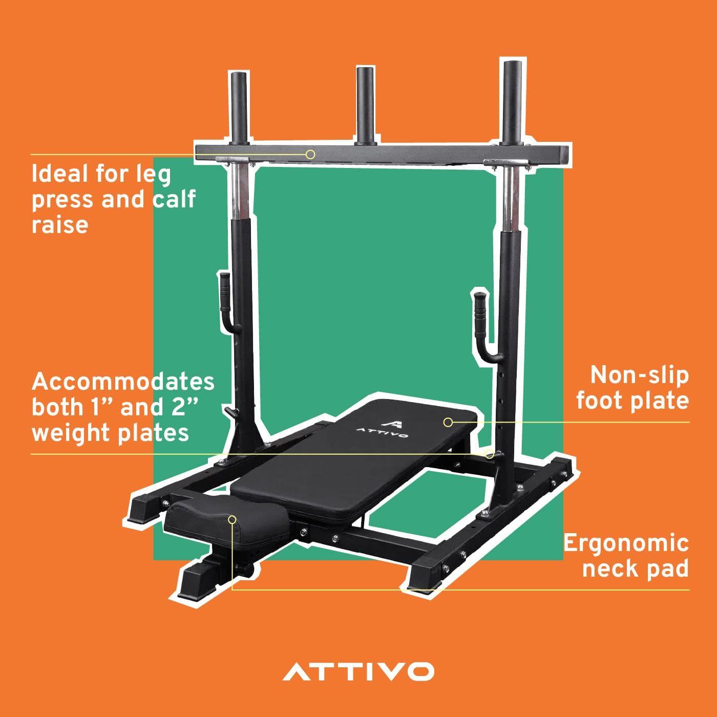 ATTIVO Vertical Leg Press Machine