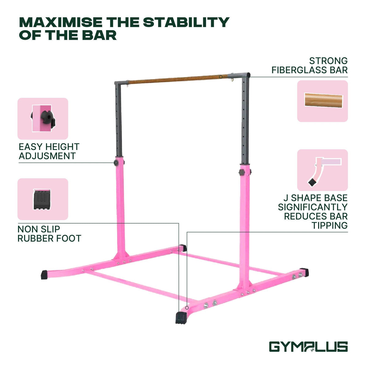 MEMAX Gymnastic Junior Training Bar Set