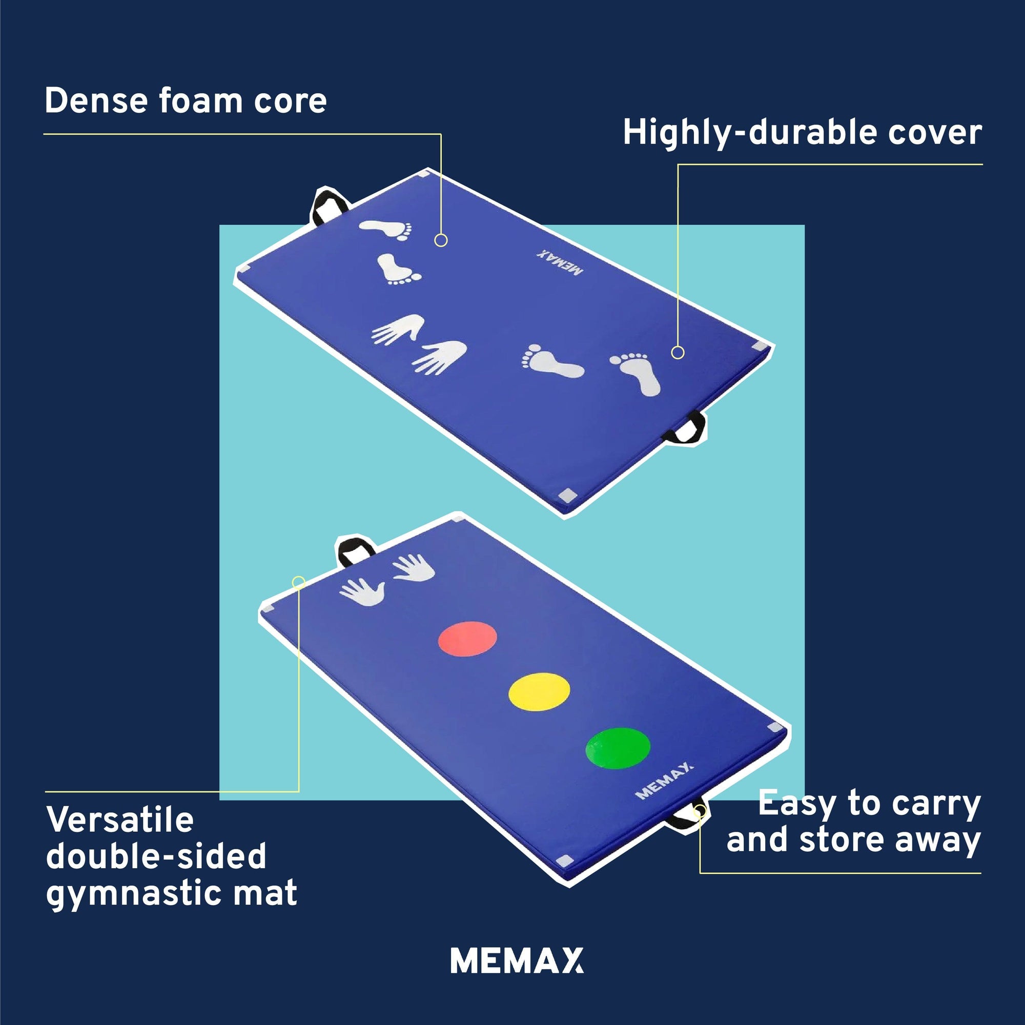 MEMAX Double-Sided Cartwheel/Lunge Mat