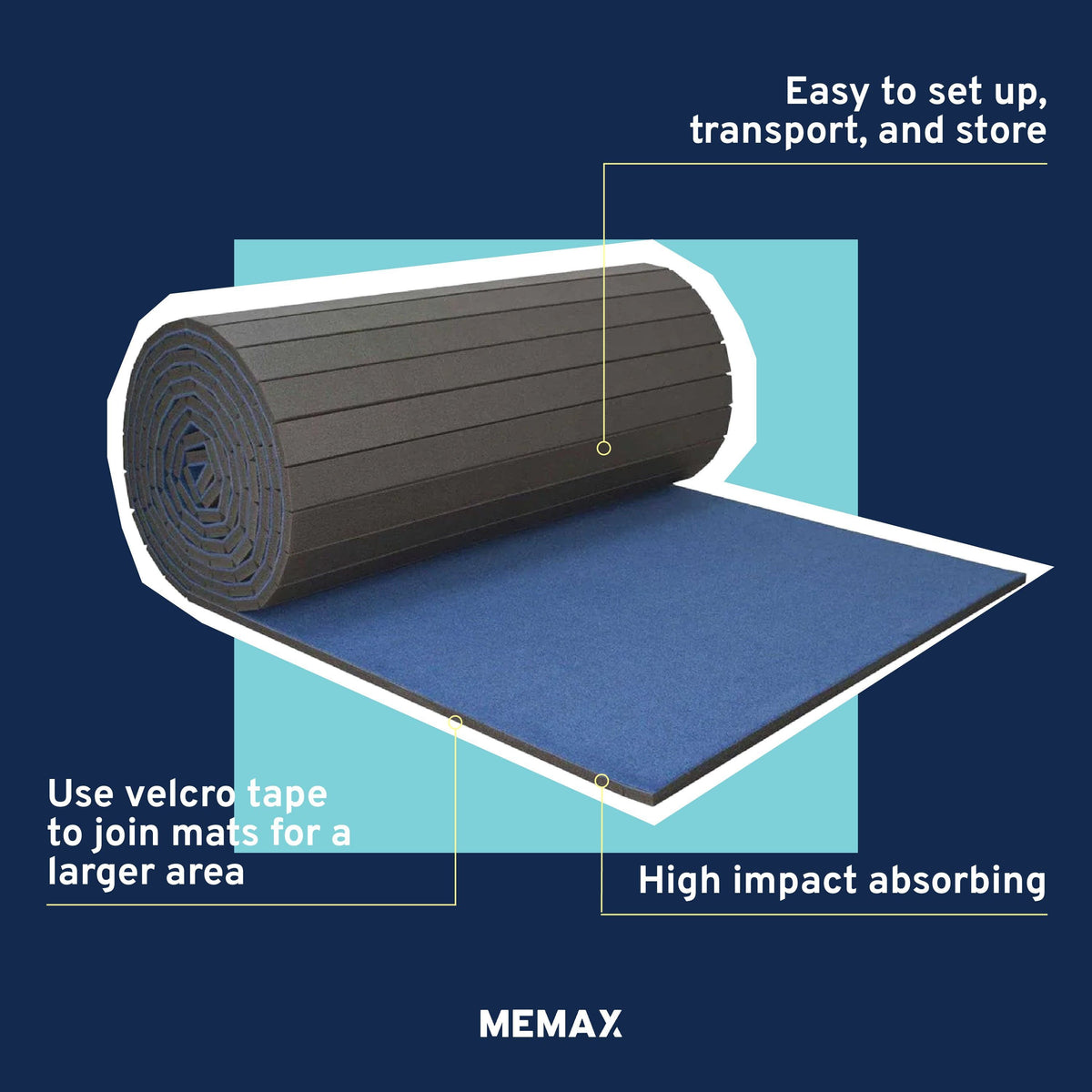 MEMAX Carpet Bonded Roll Out Training Mat