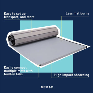 MEMAX Roll Out MMA Mixed Martial Arts Mat - Smooth Vinyl - 6M x 1.5M