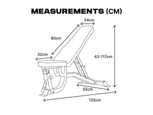 ATTIVO L2 Adjustable Weight Bench - Pink