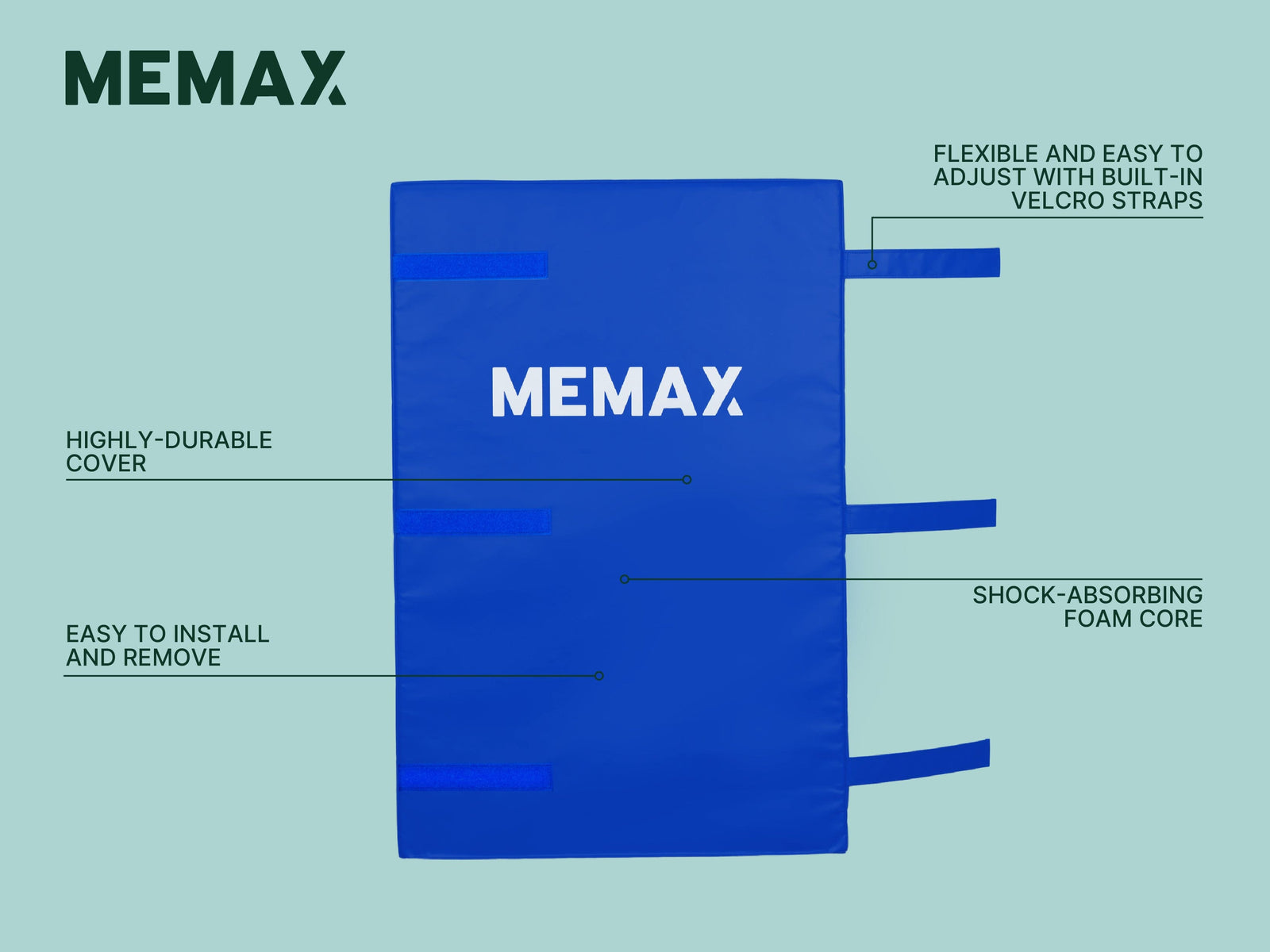 Gym Plus MEMAX Wrap-Around Safety Post Padding
