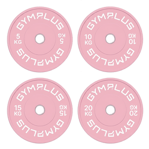Pink Olympic Rubber Bumper Plates 5/10/15/20kg (Pairs)