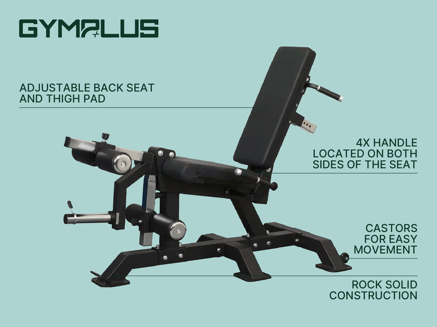 Gym Plus L4 Pro Series Plate Loaded Leg Extension & Prone Leg Curl GP-ATTLX-101