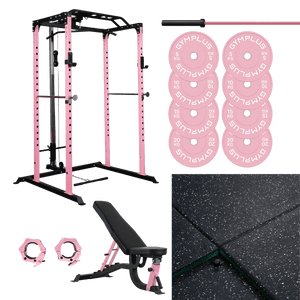 Pink Garage Gym Essentials Package – Complete Setup