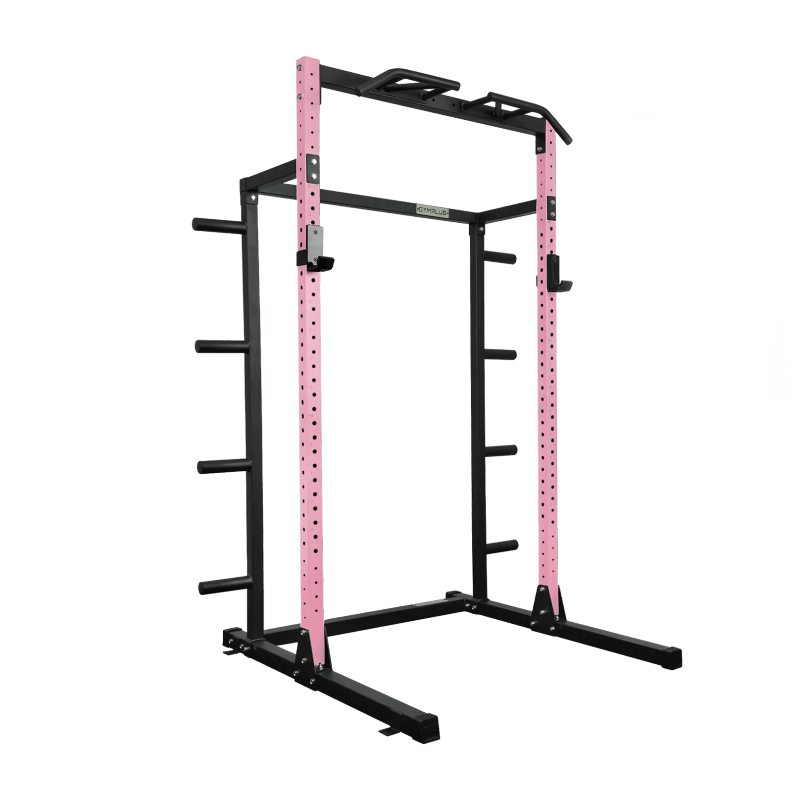 Gym Plus Half Power Rack with Storage and Cable System Option - HR2300 Pink HR2300+STORAGE+LLP-PINK