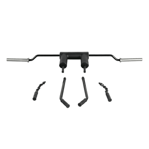 Safety Squat Bar with 3 Specialty Handles