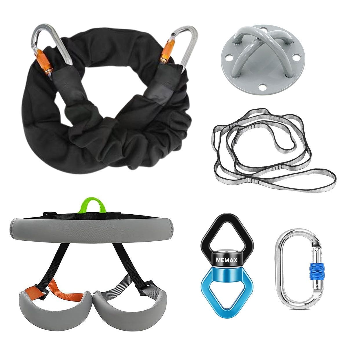 MEMAX Premium Version Bungee Fitness Set Gravity Yoga + Bungee Dance Professional Training Kit