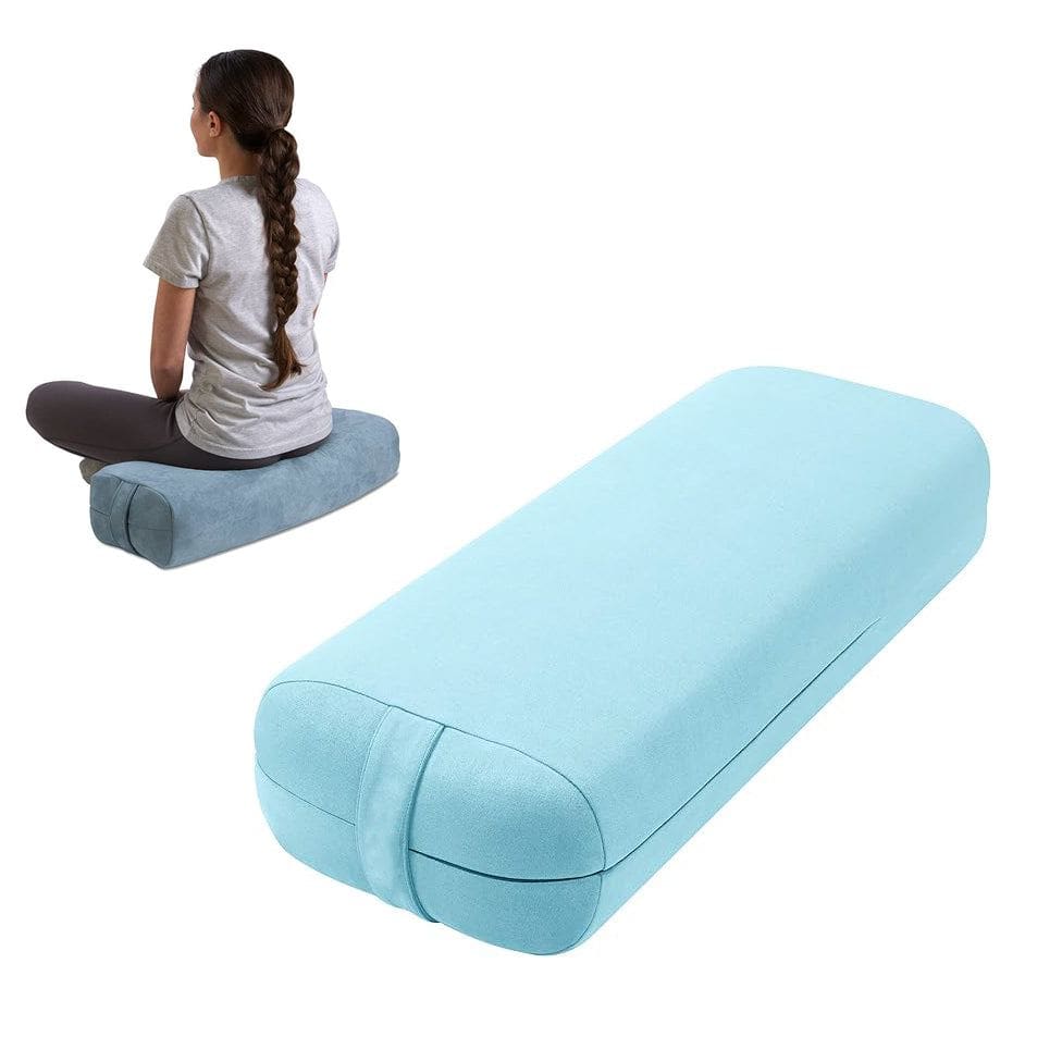 MEMAX Yoga Meditation Cushion, Bolster Pillow for Restorative Yoga