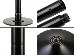 Gym Plus MEMAX Portable Dancing Pole - Static and Spinning - Black DANCEPOLE-BLACK