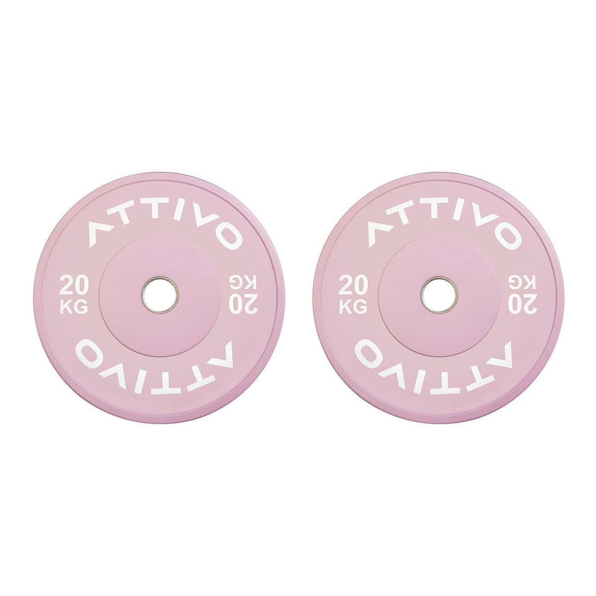 Pink Olympic Rubber Bumper Plates 5/10/15/20kg (Pairs)