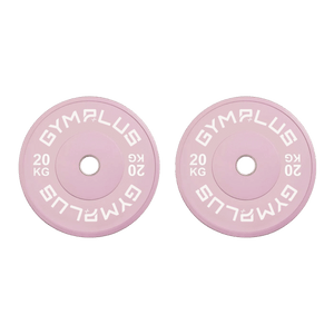 Pink Olympic Rubber Bumper Plates 5/10/15/20kg (Pairs)