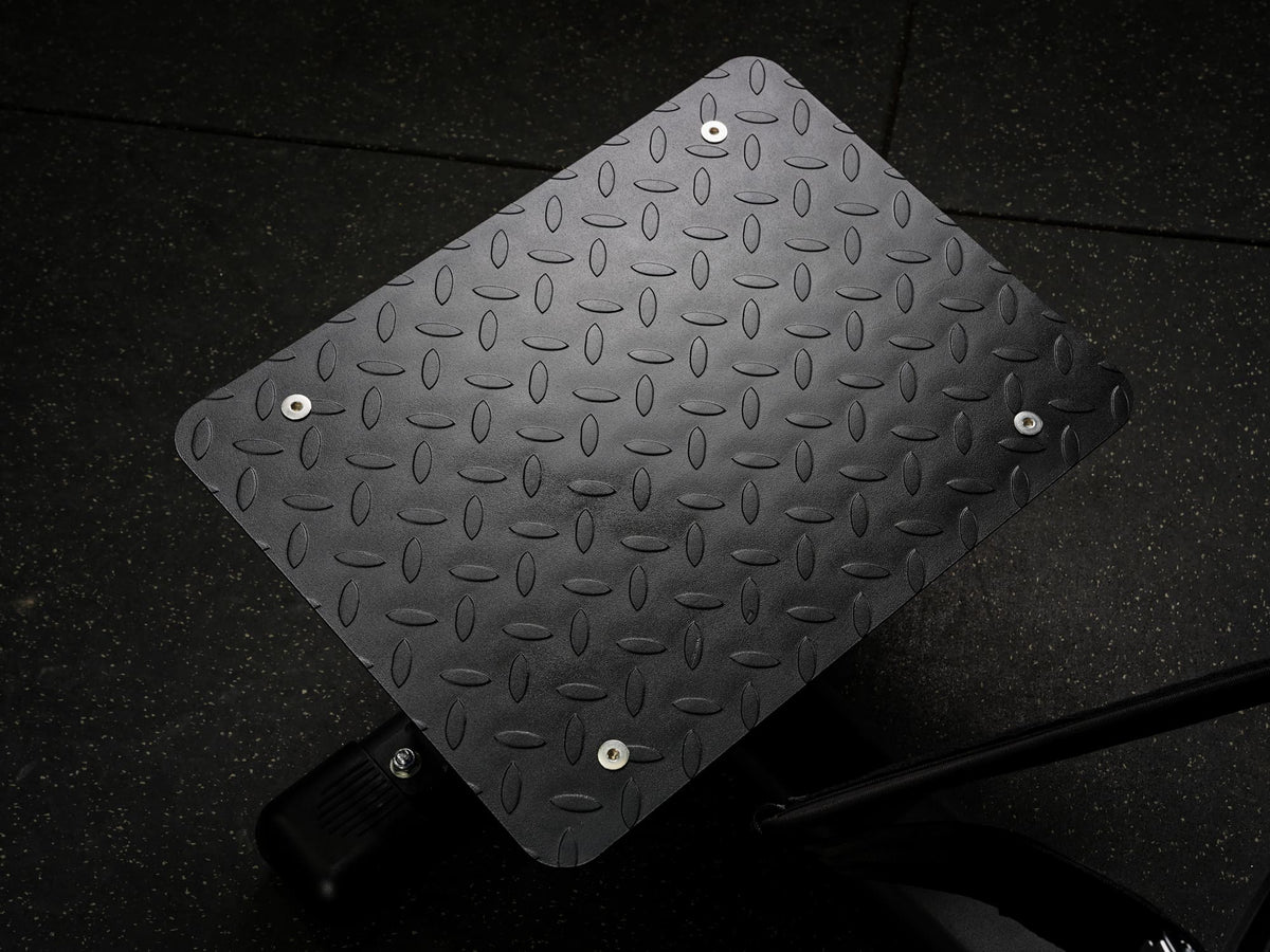 Gym Plus Hip Thrust Machine - Plate Loaded BELT-HT-01 close up of footplate