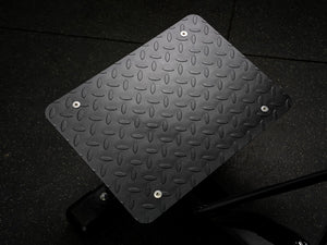 Gym Plus Hip Thrust Machine - Plate Loaded BELT-HT-01 close up of footplate