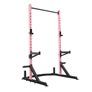 Half Power Rack Garage Gym Package - Pink (HR2100 Combo)