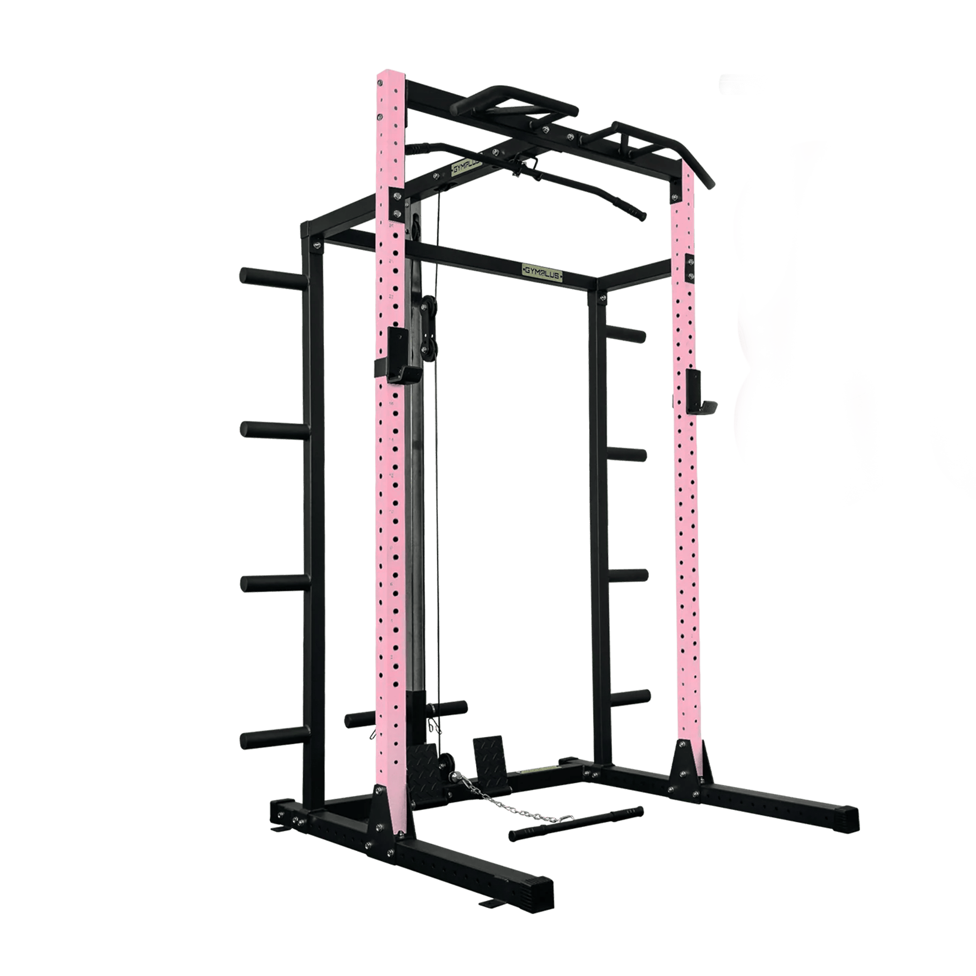 Half Power Rack with Storage and Cable System Option - HR2300 Pink Half Power Rack with Storage and Cable System Option - HR2300 Pink