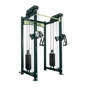 Gym Plus Evolve Power Rack with Dual Pin-loaded Rack Mount Cable System EV-W-2-CABLE