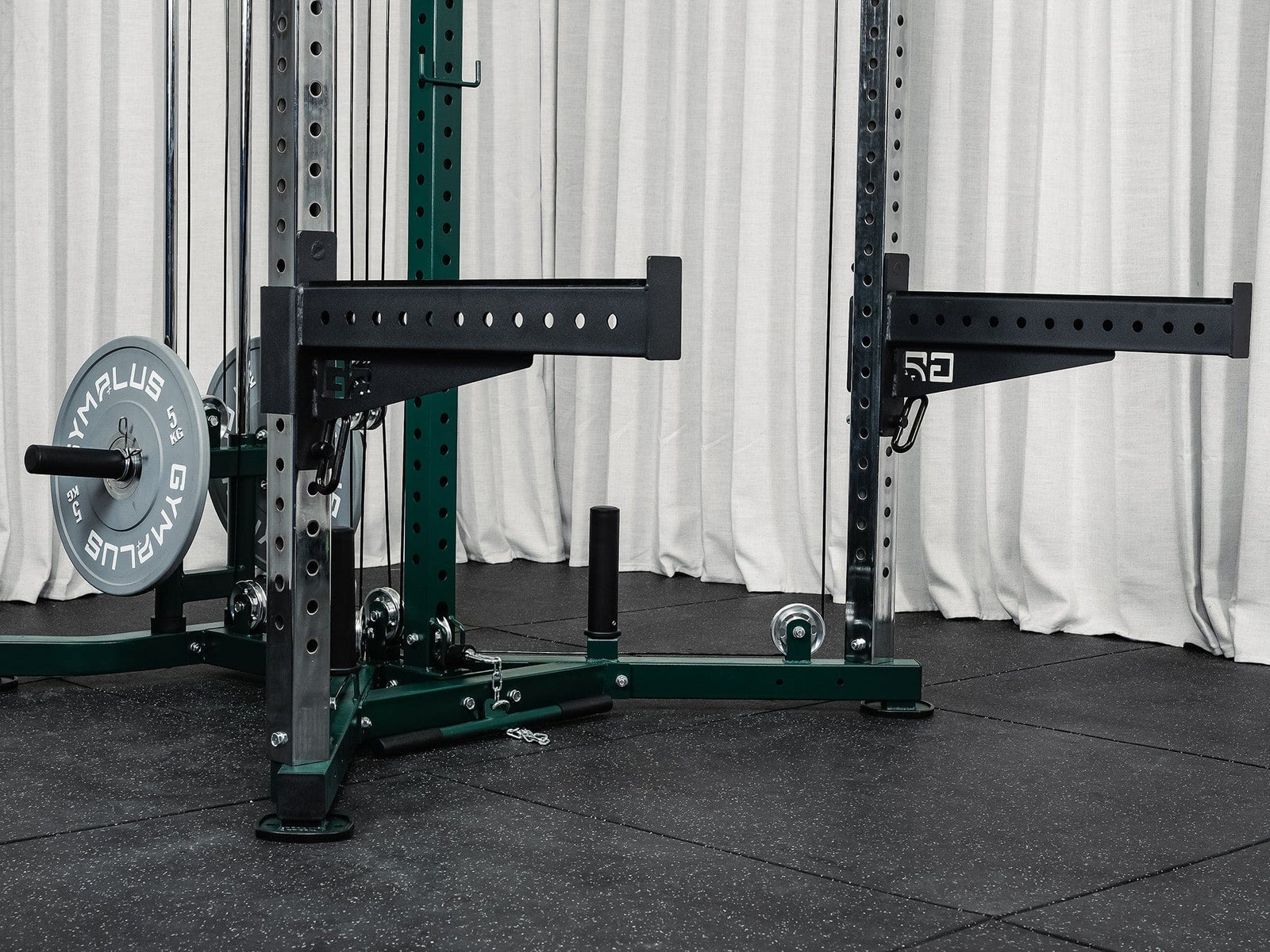 Gym Plus Safety Spotter Arms for 60x60mm Power Rack 5/8inch Holes 60-17-SPOT