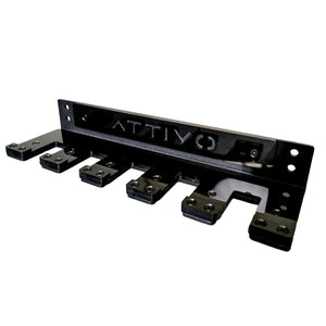 ATTIVO Vertical Wall-Mounted Barbell Rack - 5 Bars