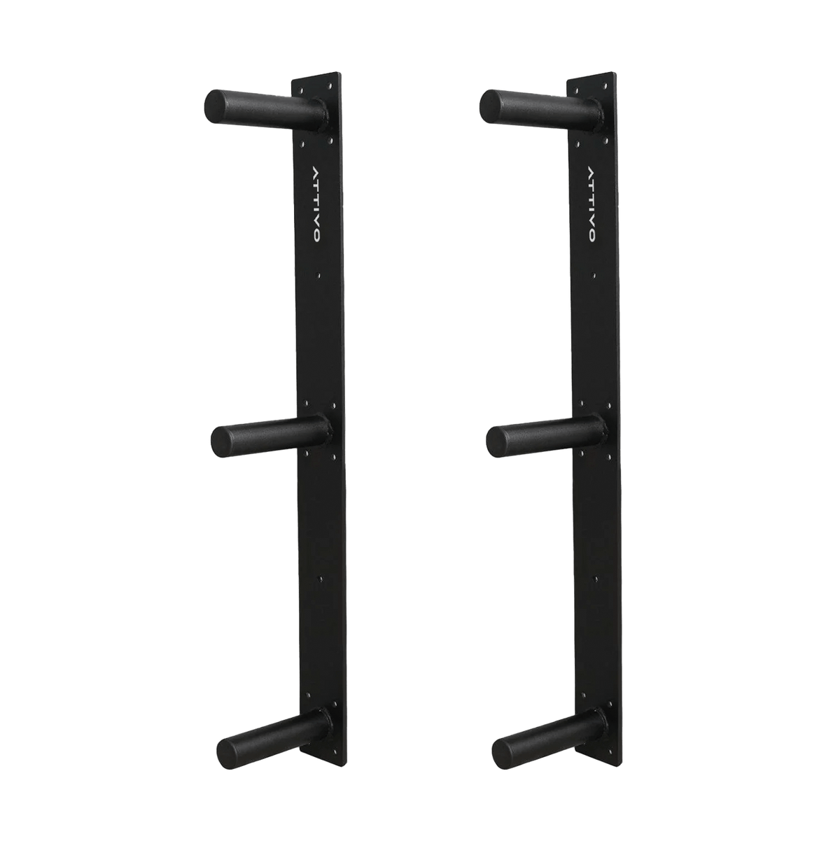 ATTIVO Wall Mounted Olympic Weight Plate Rack – 3 Pegs