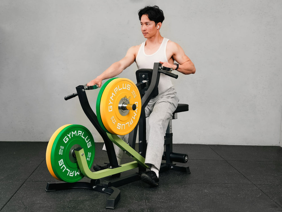 Seated Row/Chest Pull Machine with Independent Arms