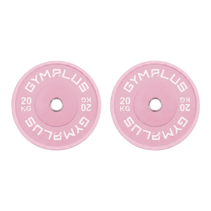 Pink Olympic Rubber Bumper Plates 5/10/15/20kg (Pairs)