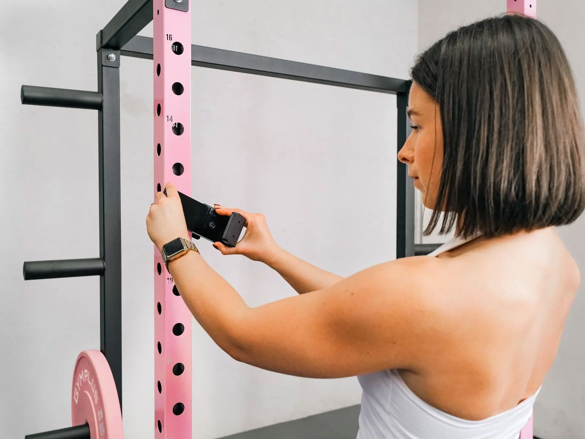 Half Power Rack Garage Gym Package - Pink