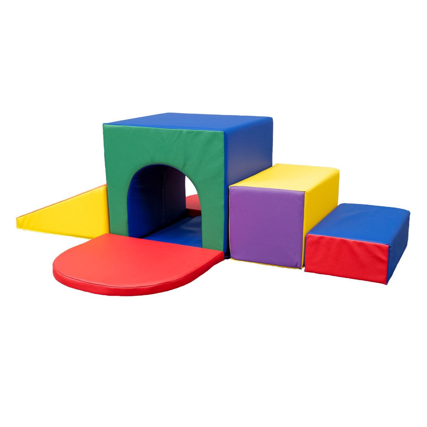 YOZZI Sensory Large Soft Block Indoor Tunnel Maze Climber - 6 Pieces