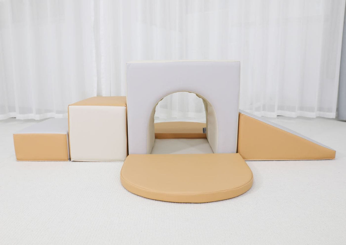 YOZZI Sensory Large Soft Block Indoor Tunnel Maze Climber - 6 Pieces