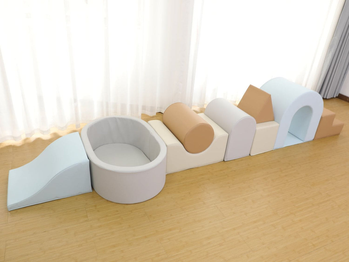 Sensory Soft Play Building Blocks and Ball Pit - 9 Piece (Large)