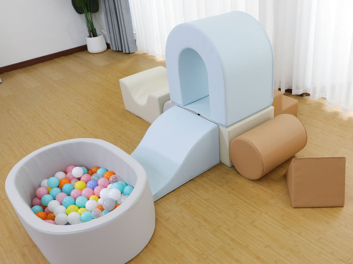 Sensory Soft Play Building Blocks and Ball Pit - 9 Piece (Large)