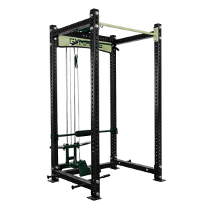 Gym Plus Evolve Power Rack with Lat Pulldown System EV-W-LAT-BLK