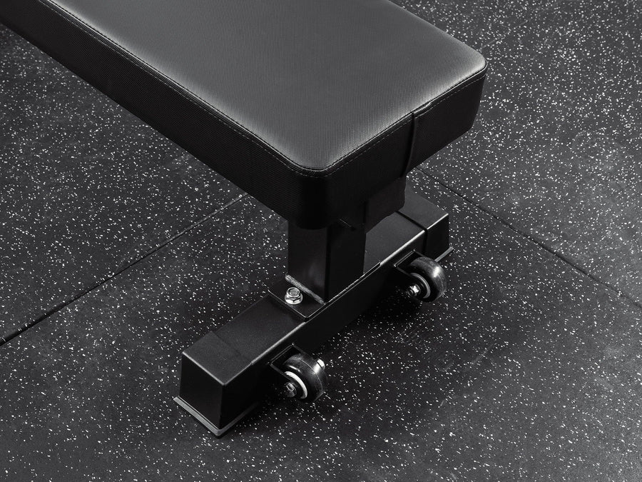 Gym Plus Competition Flat Bench with Wide Pad Option