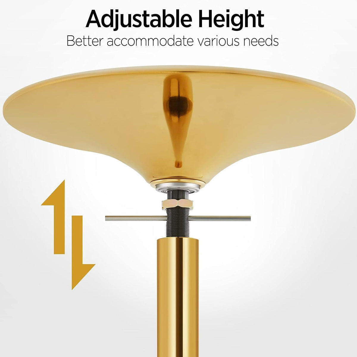 MEMAX Portable Dancing Pole - Static and Spinning - Gold