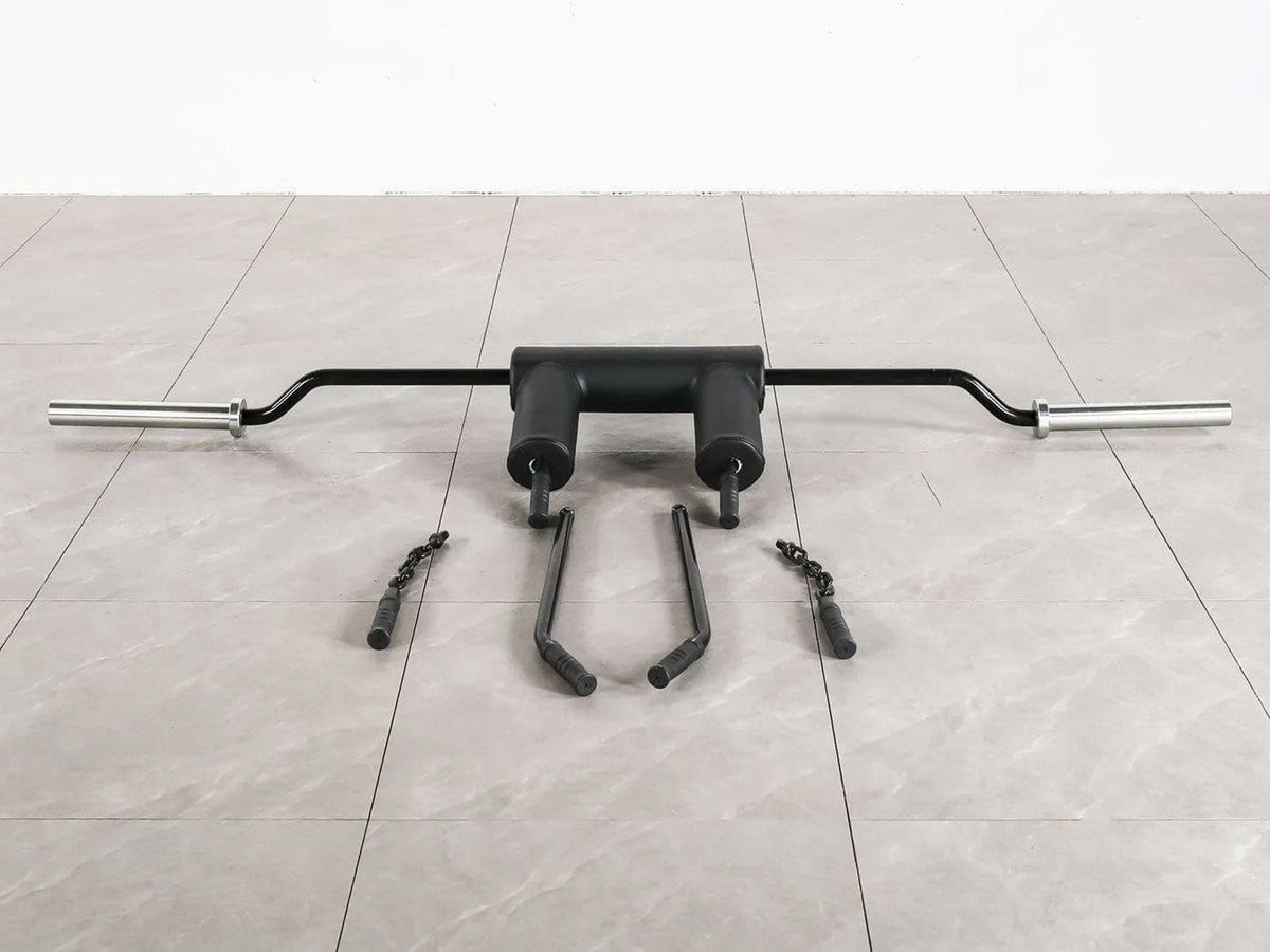 Safety Squat Bar with 3 Specialty Handles