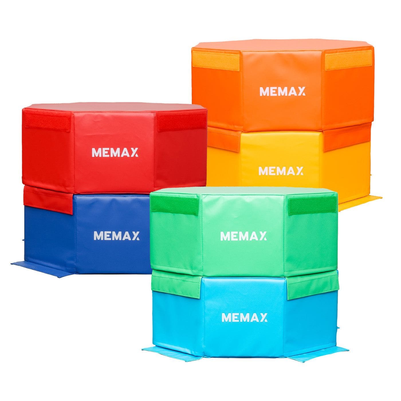 MEMAX Octagon Step and Jump Platforms - Set of 6