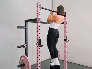 Half Power Rack Garage Gym Package - Pink