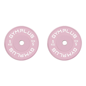 Pink Olympic Rubber Bumper Plates 5/10/15/20kg (Pairs)