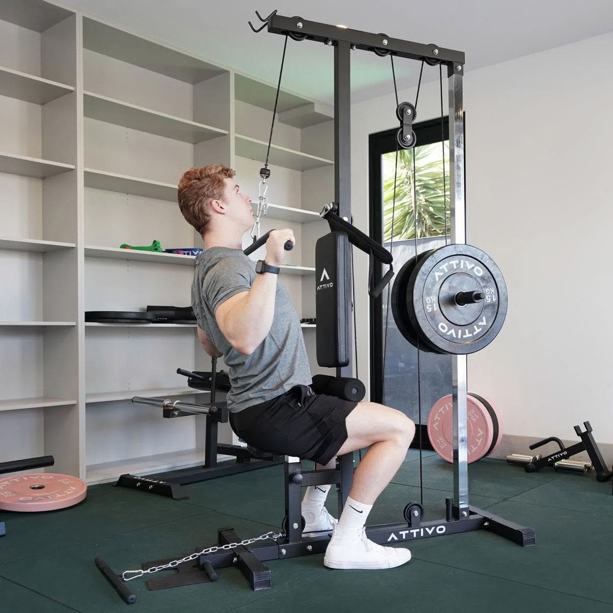 ATTIVO Lat Pull Down & Seated Row Cable Machine 1192