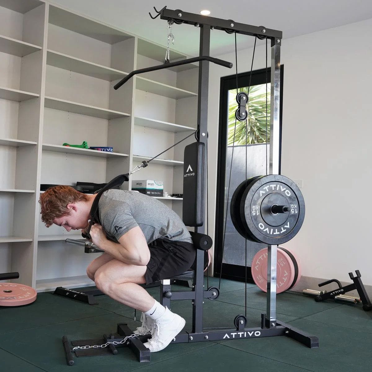 ATTIVO Lat Pull Down & Seated Row Cable Machine 1192