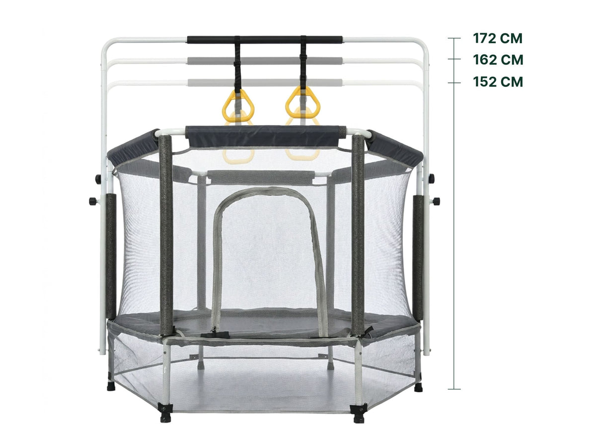 Gym Plus MEMAX Kids Indoor Trampoline - with Horizontal Bar TRAMP002